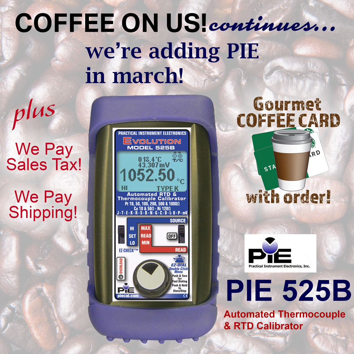 Coffee and PIE 525B